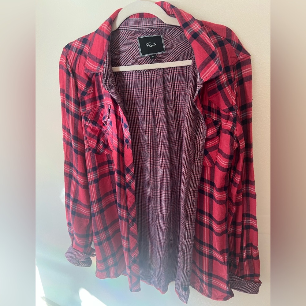 Rails Plaid Button Up M - image 2